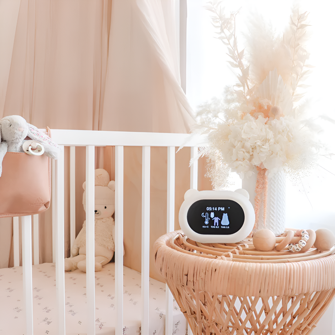 Baby Room Thermometer With Soft Nightlight For Nursery Comfort