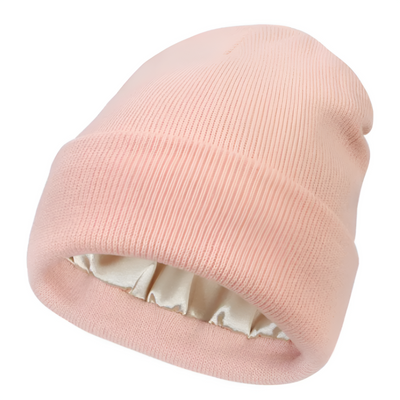 Anti-Frizz Beanie With Comfortable Silk Lining For Smooth Hair