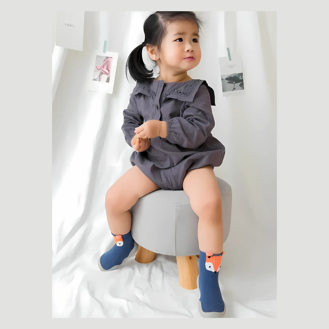 Non-Slip Toddler Sock Shoes With Cartoon Design For Kids