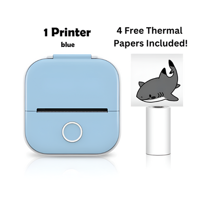 Portable Wireless Printer Compact Lightweight Mobile Printing Device