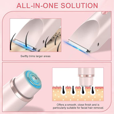 Women's Electric Shaver Double Head Smooth Gentle Hair Removal