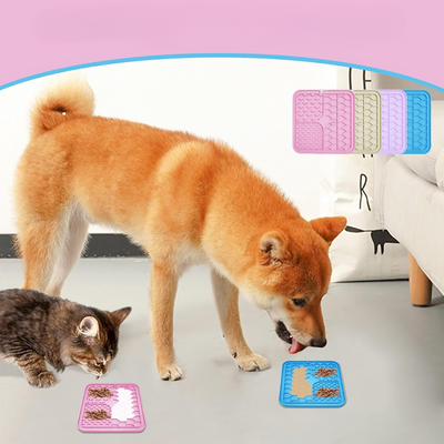 Dog Lick Mat For Dogs And Cats Food Treats Slow Feeder