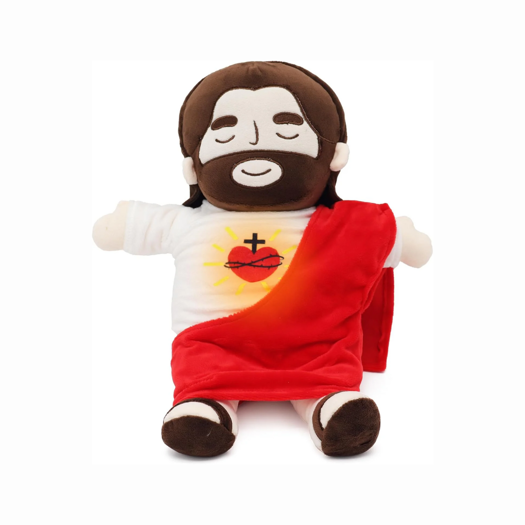 Breathing Jesus Plushie Soft Religious Toy For Faith And Comfort