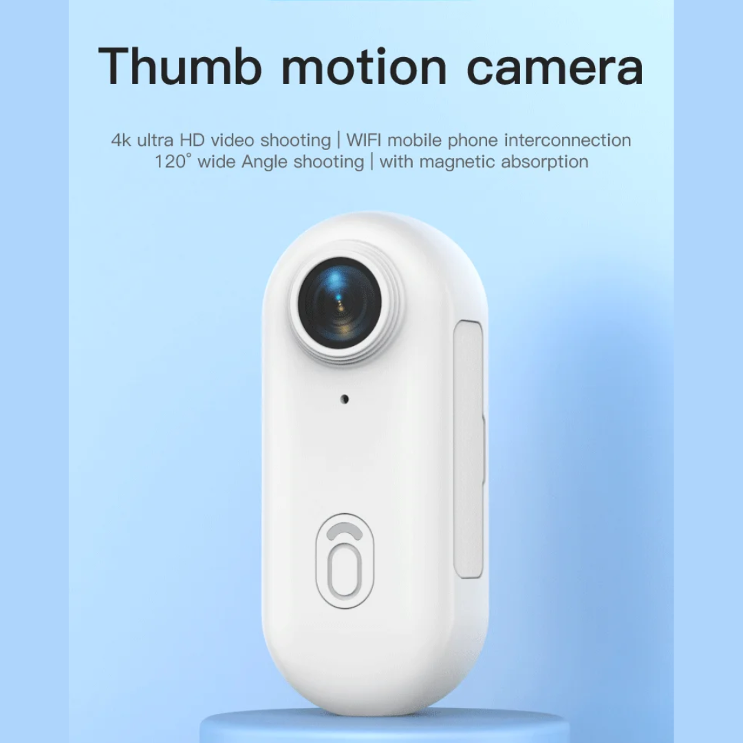 4K Bodycam Mini POV Camera Compact Wearable Recorder