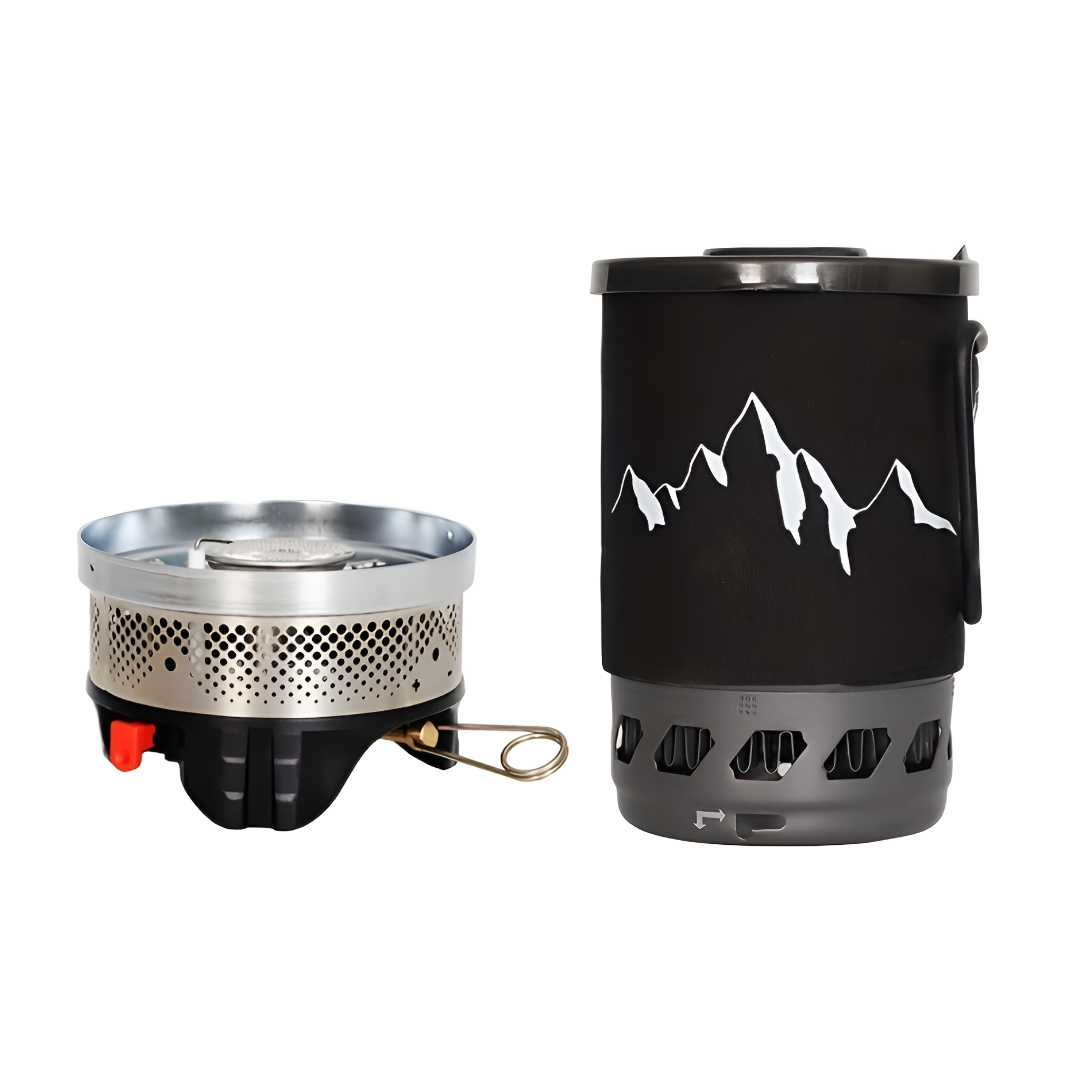 Windproof Backpacking Stove Portable Lightweight Camping Cooking System