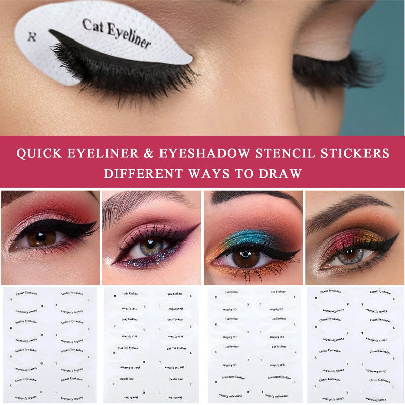 Eyeliner Makeup Template Stickers For Precise Eye Makeup Application