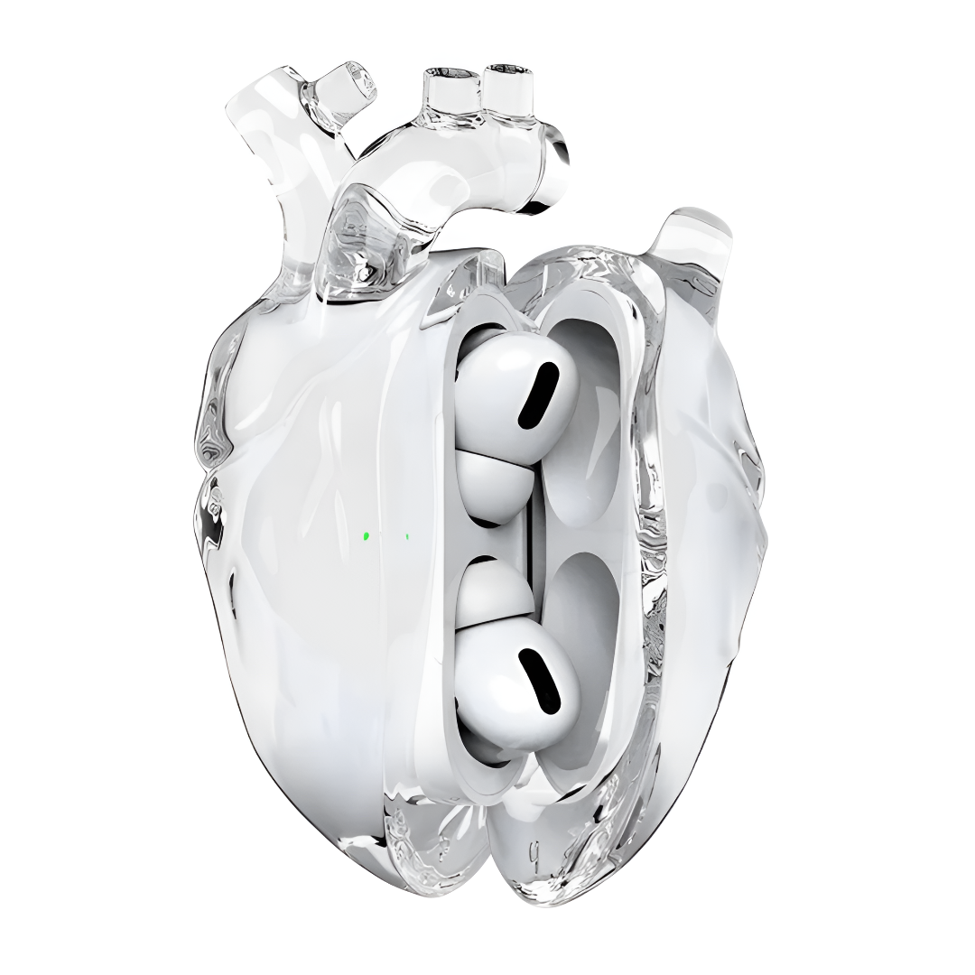 3D Heart AirPods Case Protective Cover For Wireless Earbuds