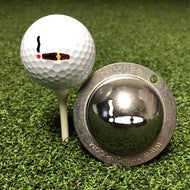 Stainless Steel Golf Ball Marker With Tin Cup Design