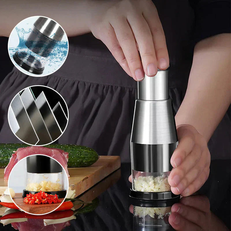 Garlic Chopper Efficient Manual Vegetable And Herb Cutter Tool
