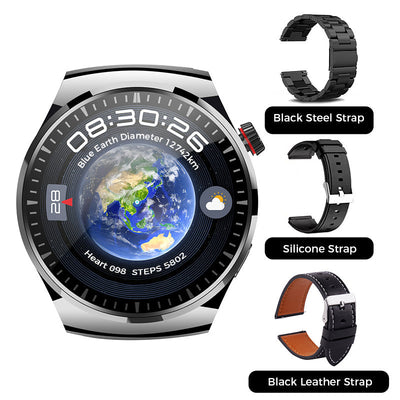 GT4PRO Smartwatch Titanium Case Sapphire Glass Waterproof Voice Assistant