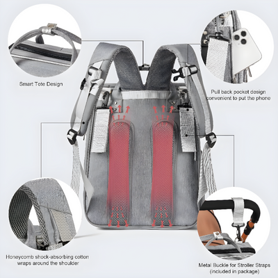 Portable Baby Crib Carry Bag Lightweight Travel Nursery Organizer