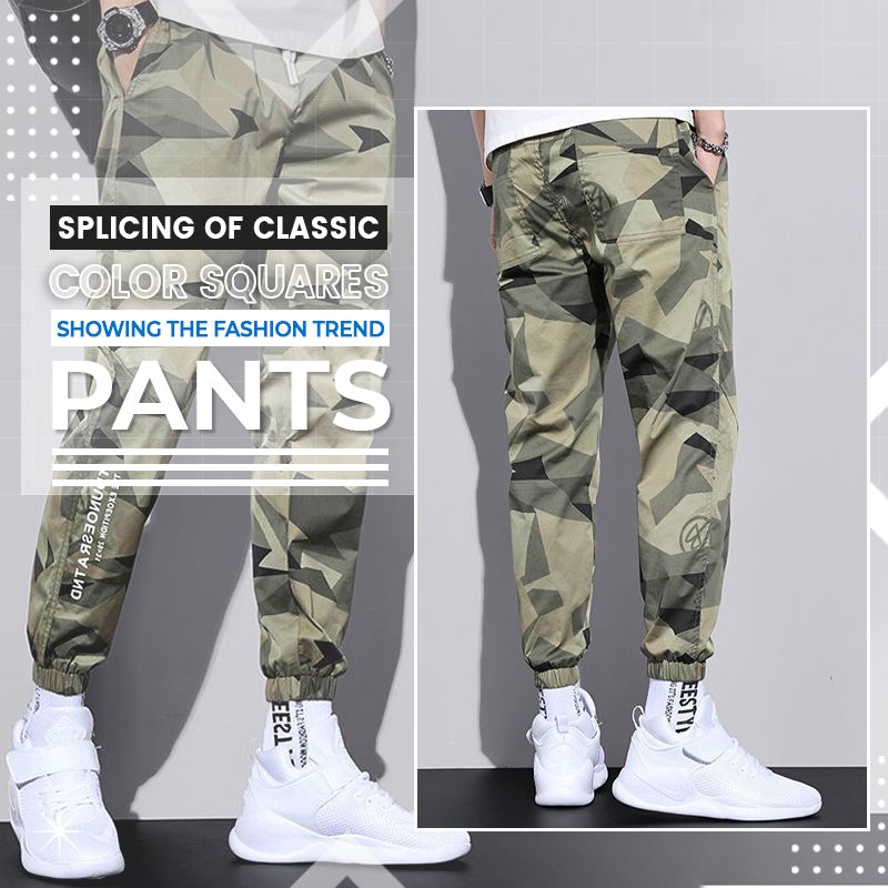 Camouflage Harem Cargo Pants Loose Fit Casual Streetwear