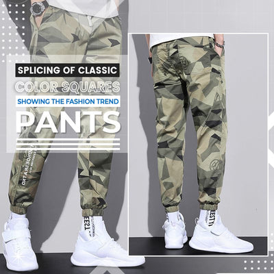Camouflage Harem Cargo Pants Loose Fit Casual Streetwear