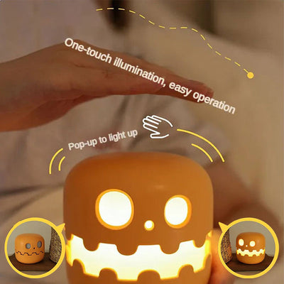 Halloween Pumpkin Night Light Decorative Pressed Pumpkin Lamp