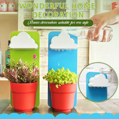 Rainy Pot Wall Mounted Flower Pot With Unique Rain Cloud Design