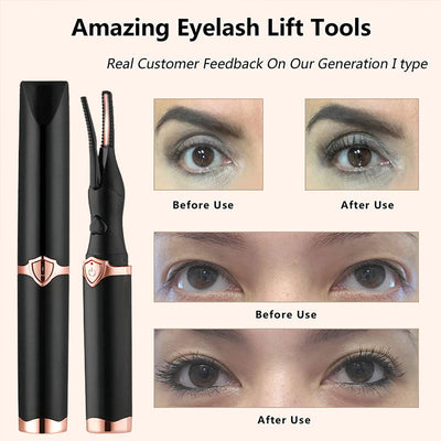 Heated Eyelash Curler Electric Lash Perm Tool For Long Curling