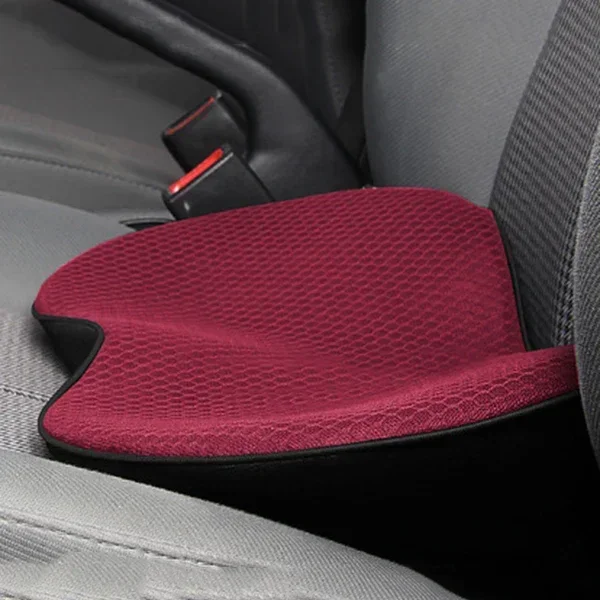 Car Seat Cushion Memory Foam Lumbar Support Height Boosting Pad