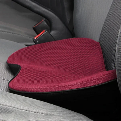 Car Seat Cushion Memory Foam Lumbar Support Height Boosting Pad