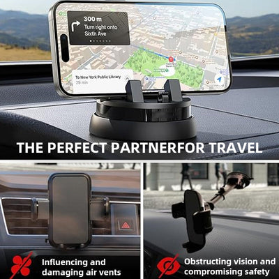 360 Degree Rotatable Phone Holder With Non Slip Grip For Phones
