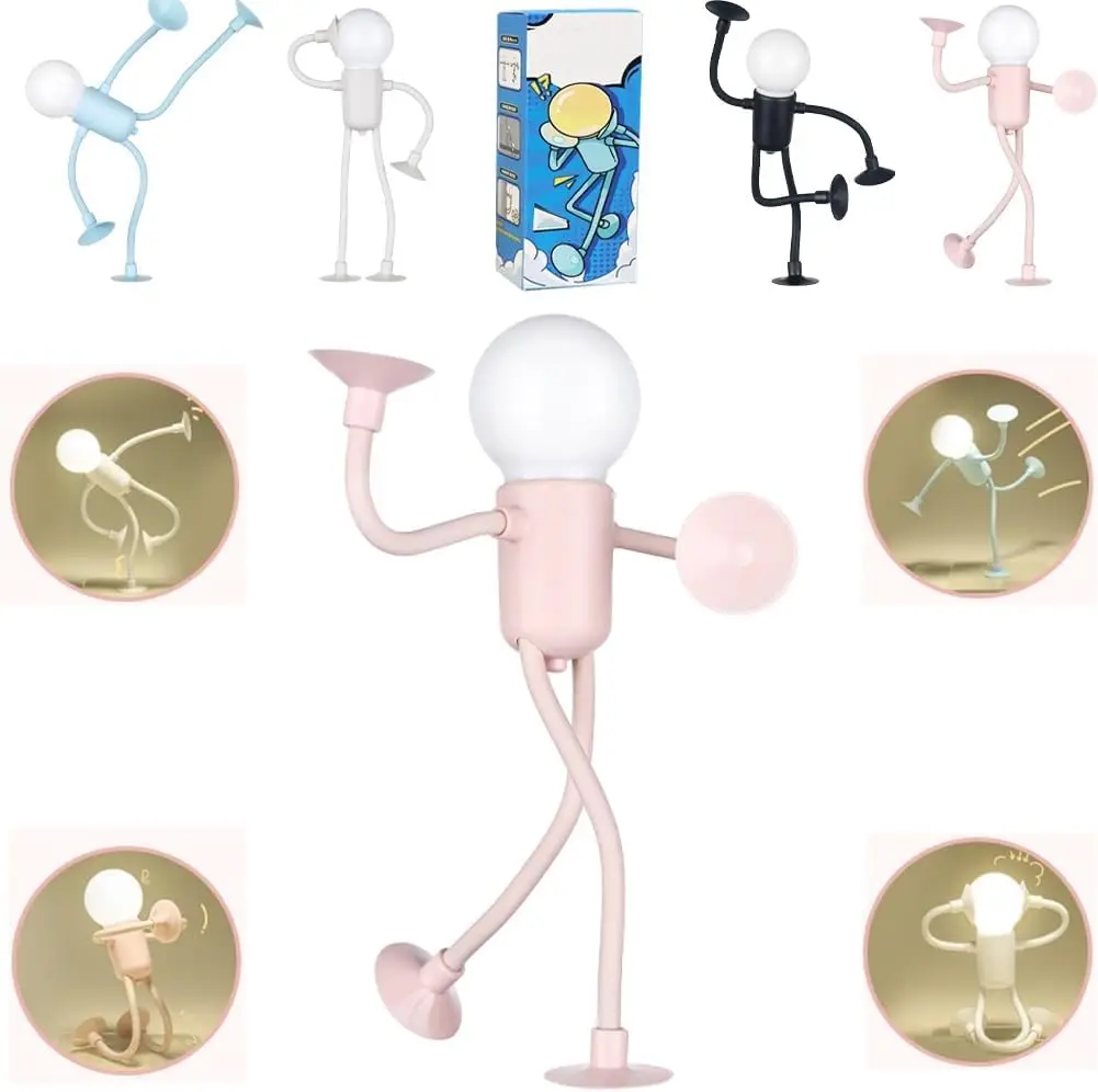 Flexible Sportsman Nightlight Adjustable Suction Cup Lamp For Bedroom