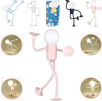 Flexible Sportsman Nightlight Adjustable Suction Cup Lamp For Bedroom