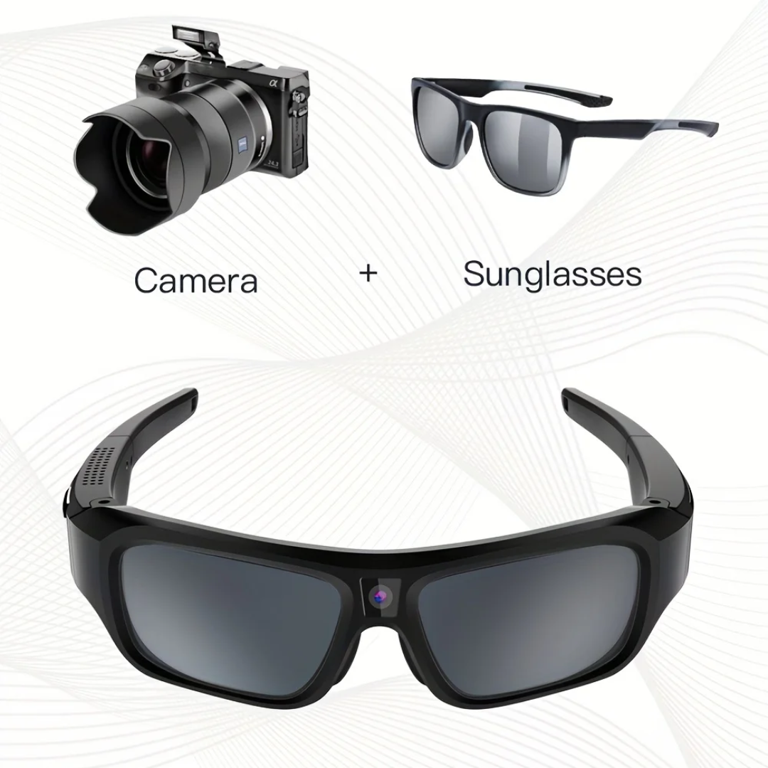 HD Recording Sunglasses With Built-In Camera For Hands-Free Use