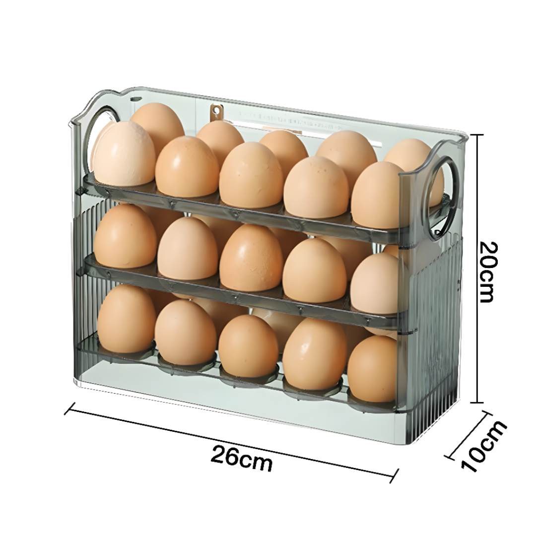 Egg Storage Holder Rack Kitchen Countertop Organizer Tray