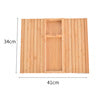 Bamboo Couch Cup Holder Organizer For Sofa Drinks And Snacks