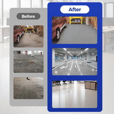 Epoxy Floor Coating With Glossy Marble Finish For Durable Protection