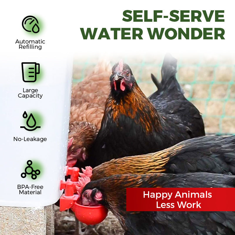5/16 Inch Thread Automatic Poultry Water Cups Durable Farm Use