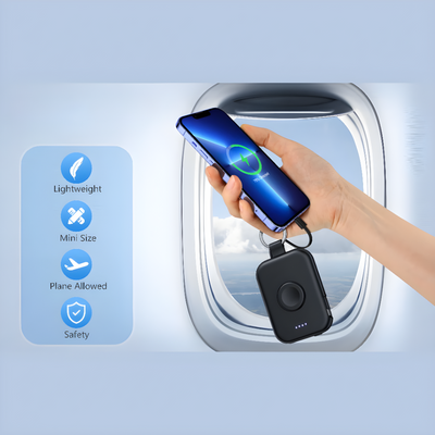 3 In 1 Portable Power Bank Compact Travel Charger Battery