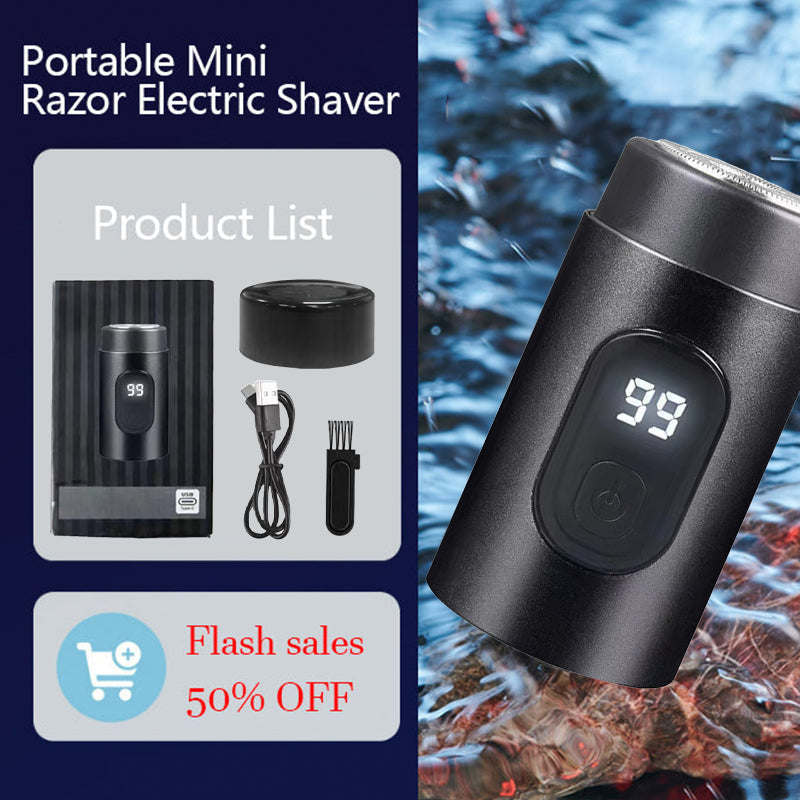 Mini Portable Electric Shaver Compact Rechargeable Grooming Tool