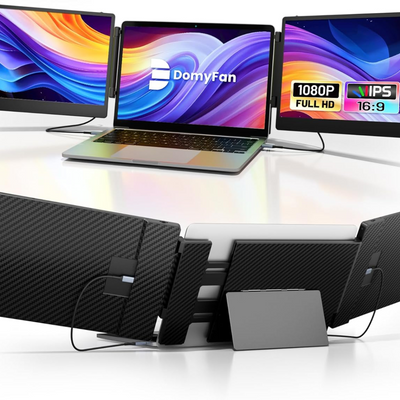 Portable Dual Laptop Monitor Extender For Enhanced Productivity