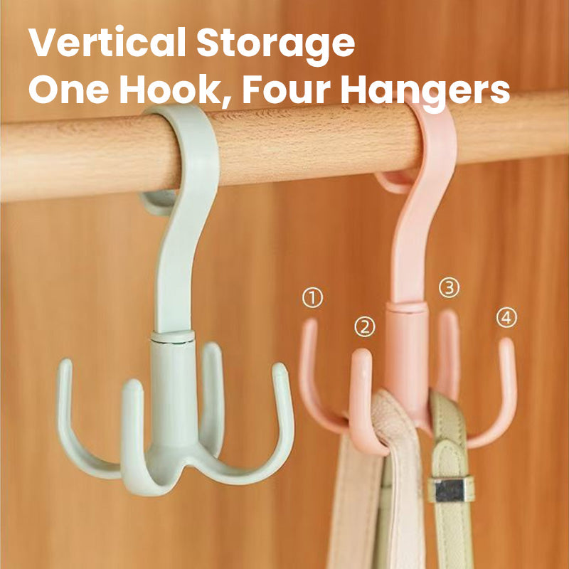 Thickened Durable Rotating Four-Claw Hook For Secure Hanging
