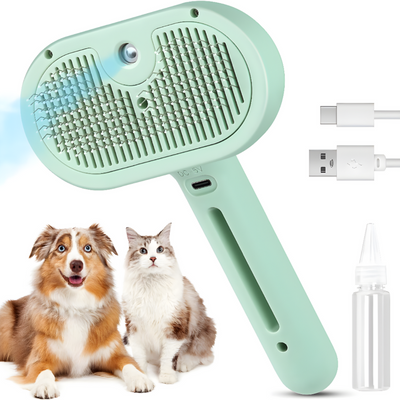 Pet Hair Remover Brush With Steam Cleaning Function