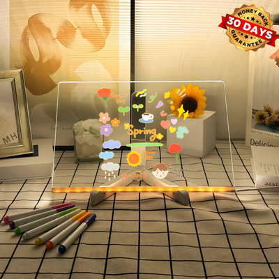 LED Light Up Drawing Board Creative Art Toy For Kids