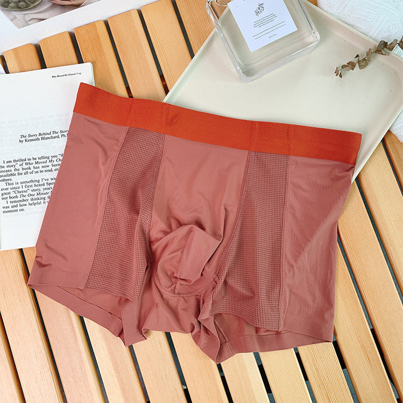 Summer Men's Ice Silk Underpants Breathable Lightweight Comfort