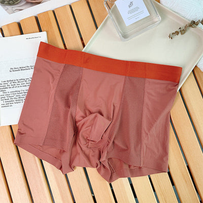 Summer Men's Ice Silk Underpants Breathable Lightweight Comfort