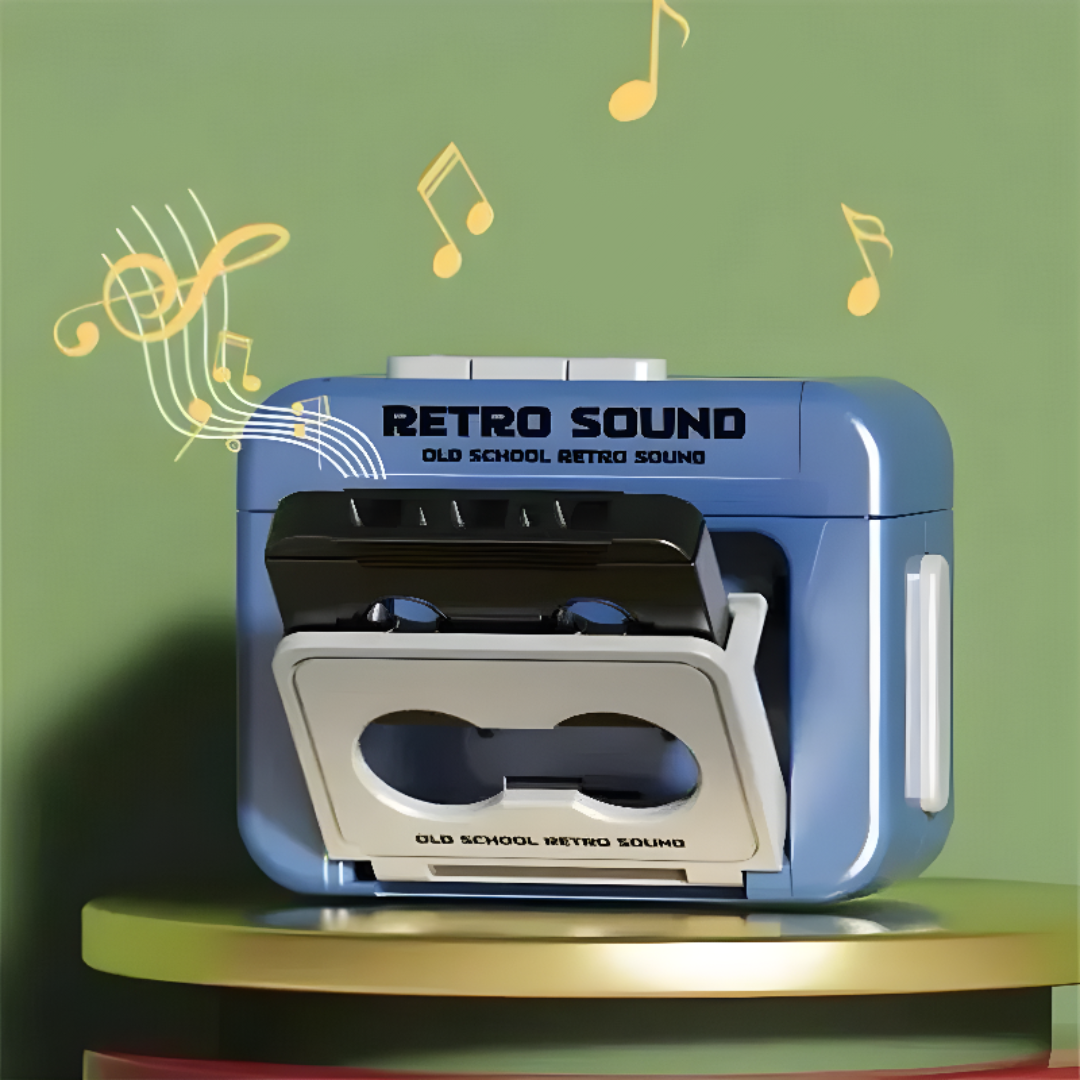 Mini Cassette Player Keychain Retro Style Portable Accessory