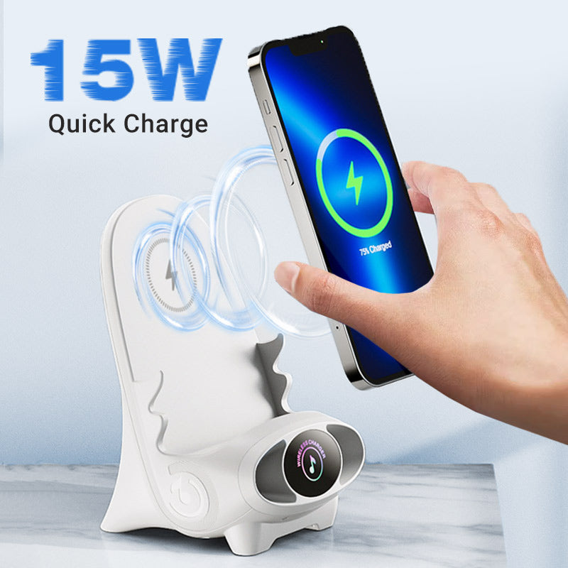 Mini Chair Wireless Fast Charger Phone Holder Multifunctional Design