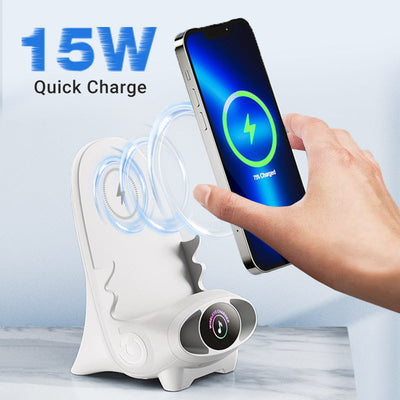 Mini Chair Wireless Fast Charger Phone Holder Multifunctional Design
