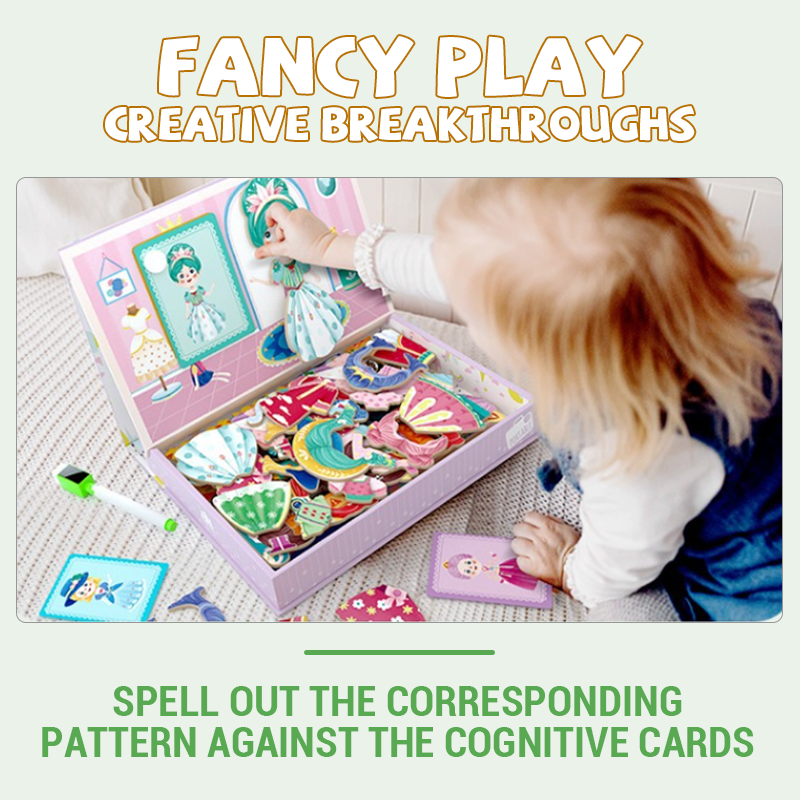 Children's Educational Magnetic Puzzles Learning Toy For Kids