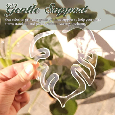 Turtle Shell Bamboo Plant Stem Support Clamp Set For Gardening