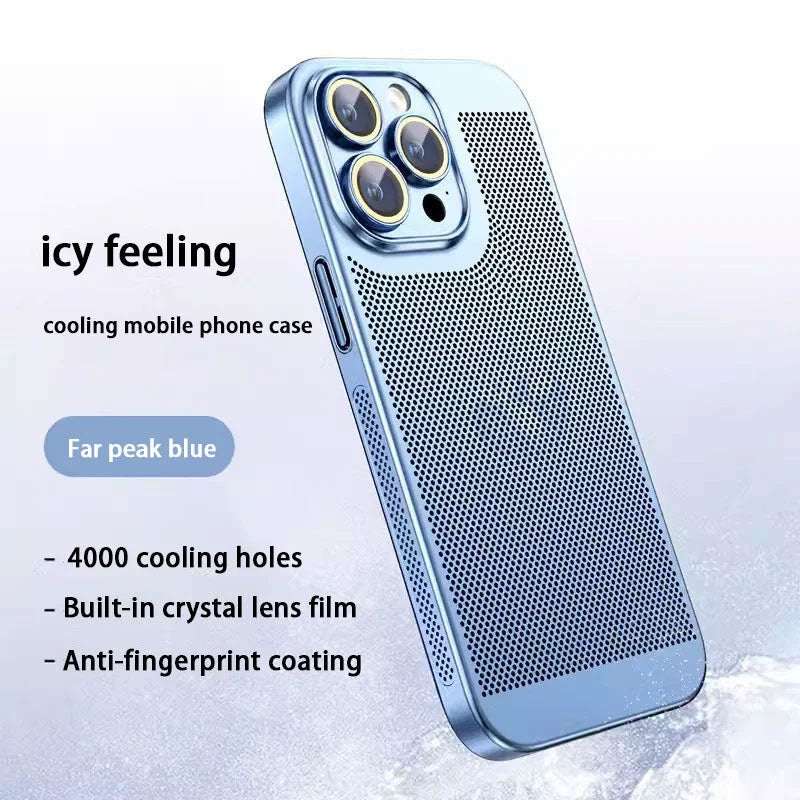Electroplating Heat Dissipation Phone Case Durable Cooling Protection