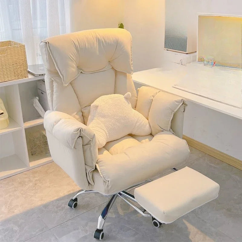 Executive Office Chair Reclining Seat With Leg Rest For Comfort