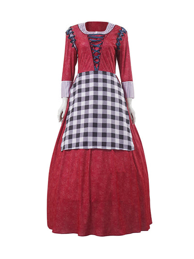 Princess Maid Dress For Adults Long Sleeve Maxi Dress With Apron