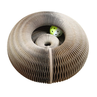 Foldable Cat Scratch Board With Bell Interactive Toy For Cats