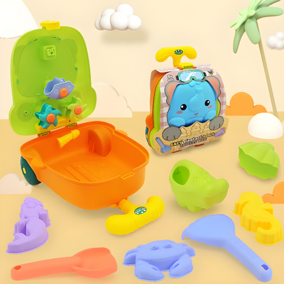 Beach Toy Set For Kids With Portable Carrying Case