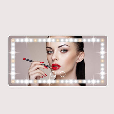 Car Sun Visor Illuminated Makeup Mirror With Long Lasting Battery