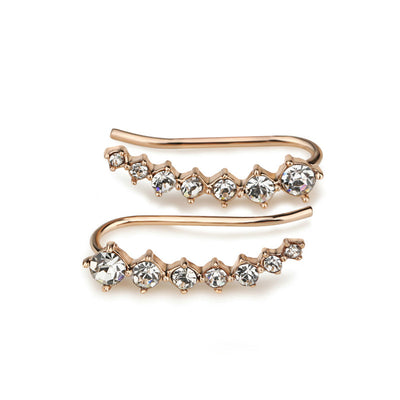 Seven Star Elegant Diamond Stud Earrings For Women